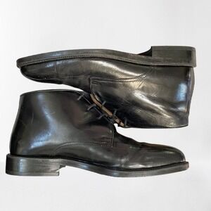 Vintage Johnston & Murphy Men's Black Leather Chukka Boots Size 8